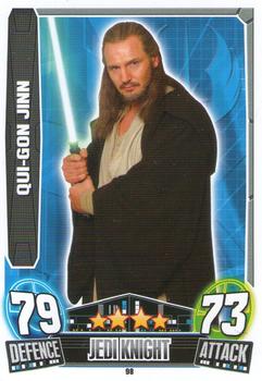 2013 Topps Force Attax Star Wars Movie Edition Series 3 #98 Qui-Gon Jinn Front