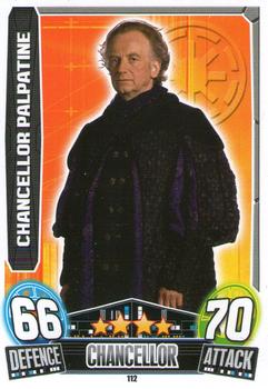 2013 Topps Force Attax Star Wars Movie Edition Series 3 #112 Chancellor Palpatine Front