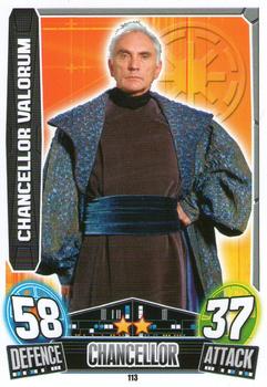 2013 Topps Force Attax Star Wars Movie Edition Series 3 #113 Chancellor Valorum Front