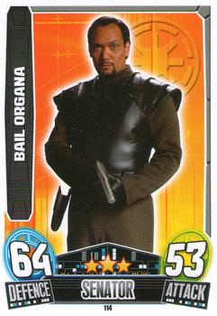 2013 Topps Force Attax Star Wars Movie Edition Series 3 #114 Bail Organa Front