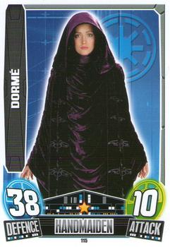 2013 Topps Force Attax Star Wars Movie Edition Series 3 #115 Dorme Front