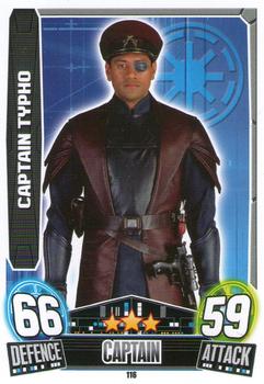 2013 Topps Force Attax Star Wars Movie Edition Series 3 #116 Captain Typho Front