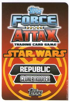 2013 Topps Force Attax Star Wars Movie Edition Series 3 #117 Clone Trooper Back