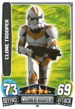 2013 Topps Force Attax Star Wars Movie Edition Series 3 #118 Clone Trooper Front