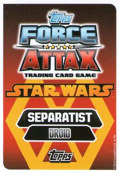 2013 Topps Force Attax Star Wars Movie Edition Series 3 #140 Destroyer Droid Back