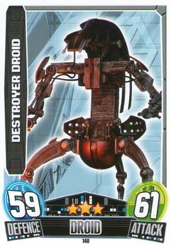 2013 Topps Force Attax Star Wars Movie Edition Series 3 #140 Destroyer Droid Front