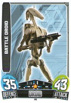 2013 Topps Force Attax Star Wars Movie Edition Series 3 #143 Battle Droid Front