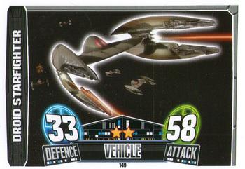 2013 Topps Force Attax Star Wars Movie Edition Series 3 #149 Droid Starfighter Front