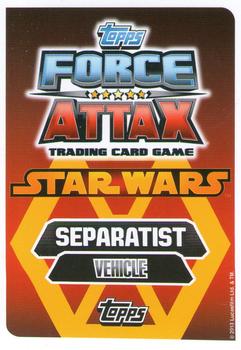 2013 Topps Force Attax Star Wars Movie Edition Series 3 #150 The Invisible Hand Back
