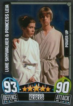 2013 Topps Force Attax Star Wars Movie Edition Series 3 #193 Luke Skywalker & Princess Leia Front