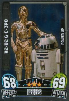 2013 Topps Force Attax Star Wars Movie Edition Series 3 #195 R2-D2 & C-3PO Front