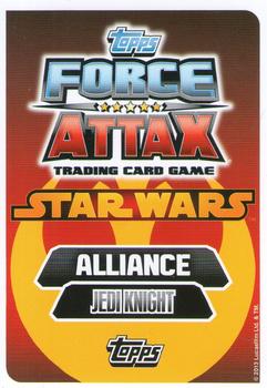 2013 Topps Force Attax Star Wars Movie Edition Series 3 #205 Luke Skywalker Back