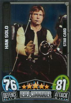 2013 Topps Force Attax Star Wars Movie Edition Series 3 #206 Han Solo Front