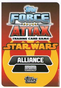 2013 Topps Force Attax Star Wars Movie Edition Series 3 #211 C-3PO Back