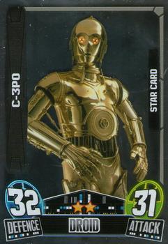 2013 Topps Force Attax Star Wars Movie Edition Series 3 #211 C-3PO Front