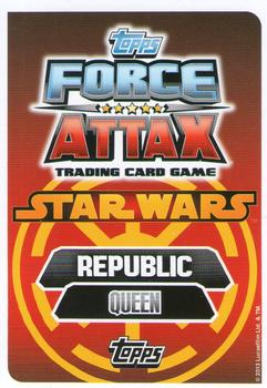 2013 Topps Force Attax Star Wars Movie Edition Series 3 #216 Queen Amidala Back