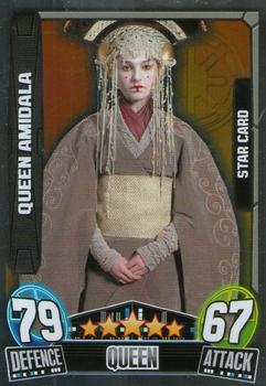 2013 Topps Force Attax Star Wars Movie Edition Series 3 #216 Queen Amidala Front