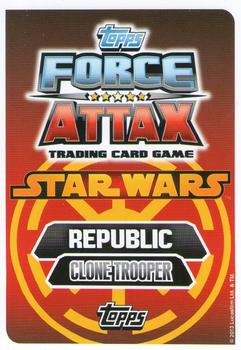 2013 Topps Force Attax Star Wars Movie Edition Series 3 #217 Clone Lieutenant Galle Back