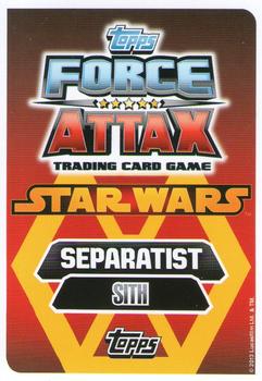 2013 Topps Force Attax Star Wars Movie Edition Series 3 #218 Darth Maul Back