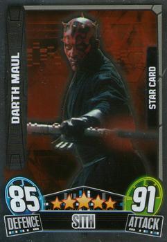 2013 Topps Force Attax Star Wars Movie Edition Series 3 #218 Darth Maul Front