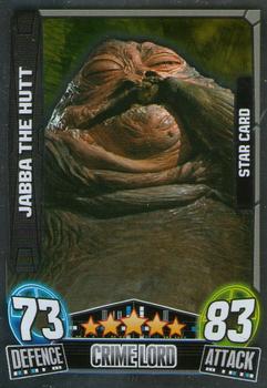 2013 Topps Force Attax Star Wars Movie Edition Series 3 #222 Jabba The Hutt Front