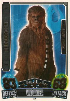 2013 Topps Force Attax Star Wars Movie Edition Series 3 #228 Chewbacca Front