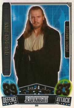 2013 Topps Force Attax Star Wars Movie Edition Series 3 #233 Qui-Gon Jinn Front