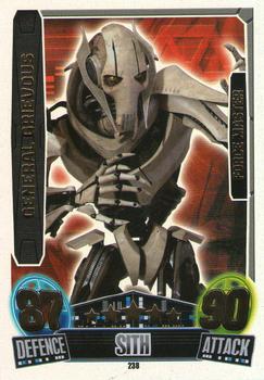 2013 Topps Force Attax Star Wars Movie Edition Series 3 #238 General Grievous Front