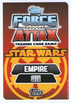 2013 Topps Force Attax Star Wars Movie Edition Series 3 #240 Emperor Palpatine Back