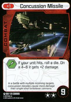 2007 Star Wars Pocketmodel TCG #4 Concussion Missile Front