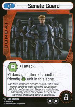 2008 Star Wars Pocketmodel TCG Clone Wars Tactics #14 Senate Guard Front