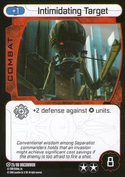 2008 Star Wars Pocketmodel TCG Clone Wars Tactics #25 Intimidating Target Front