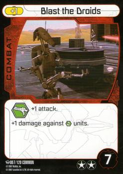 2007 Star Wars Pocketmodel TCG Ground Assault #7 Blast the Droids Front