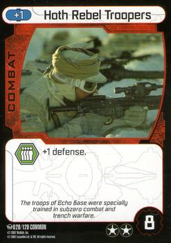 2007 Star Wars Pocketmodel TCG Ground Assault #20 Hoth Rebel Troopers Front