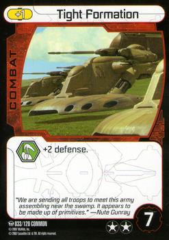 2007 Star Wars Pocketmodel TCG Ground Assault #33 Tight Formation Front