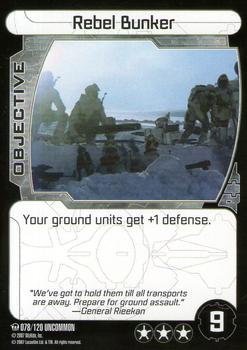 2007 Star Wars Pocketmodel TCG Ground Assault #78 Rebel Bunker Front