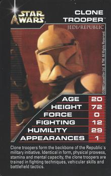 2003 Top Trumps Star Wars #NNO Clone Trooper Front