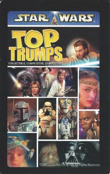 2003 Top Trumps Star Wars #NNO Princess Leia Organa Back