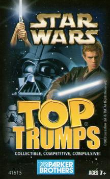 2003 Top Trumps Star Wars #NNO Title Card Front
