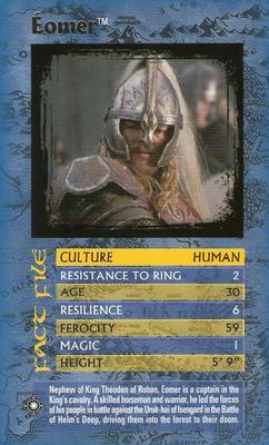 2003 Top Trumps Specials The Lord of the Rings The Return of the King #NNO Eomer Front