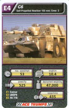 2010 Ace Trumps Military Vehicles #E4 G6 Front