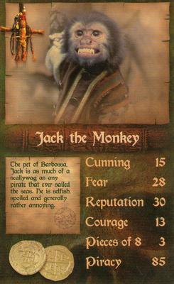 2006 Top Trumps Specials Pirates of the Caribbean Dead Man's Chest #NNO Jack the Monkey Front