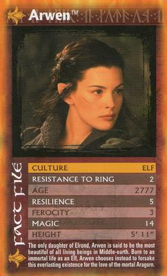 2004 Top Trumps Specials The Lord of the Rings The Two Towers #NNO Arwen Front
