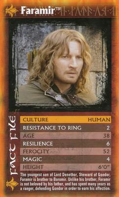 2004 Top Trumps Specials The Lord of the Rings The Two Towers #NNO Faramir Front