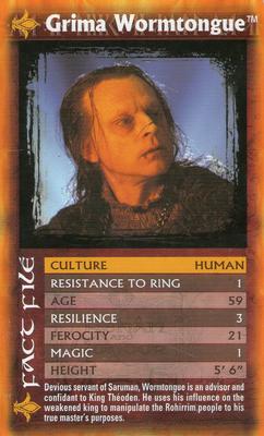 2004 Top Trumps Specials The Lord of the Rings The Two Towers #NNO Grima Wormtongue Front