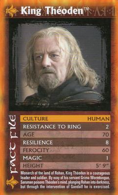 2004 Top Trumps Specials The Lord of the Rings The Two Towers #NNO King Theoden Front
