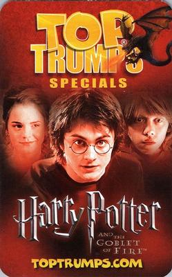 2005 Top Trumps Specials Harry Potter and the Goblet of Fire #NNO Barty Crouch Back