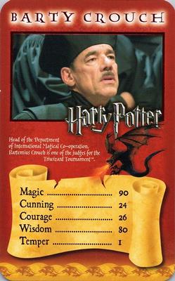 2005 Top Trumps Specials Harry Potter and the Goblet of Fire #NNO Barty Crouch Front