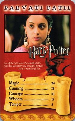 2005 Top Trumps Specials Harry Potter and the Goblet of Fire #NNO Parvati Patil Front