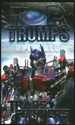 2007 Top Trumps Specials Transformers #NNO Title Card Front